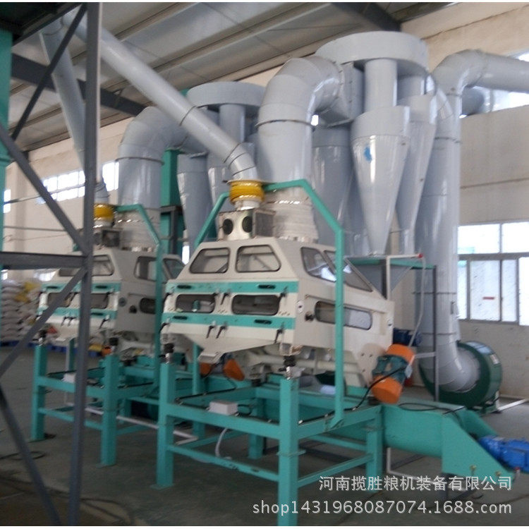 燕麦脱皮抛光机燕麦刷皮机清理去石除尘色选一条线