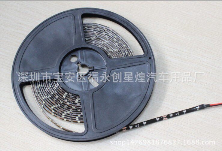 汽车LED灯条335侧边发光侧面灯5M防水软灯条泪眼灯带300LED
