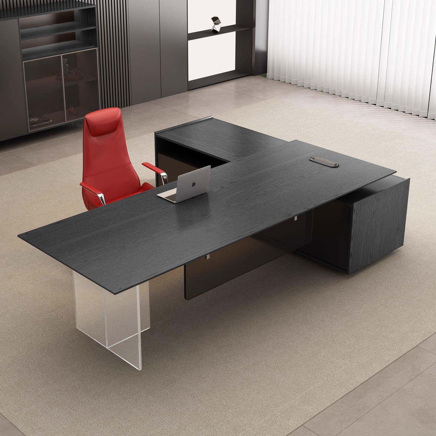 老板办公桌轻奢高级感老板桌椅组合简约现代总裁经理主管办公家具