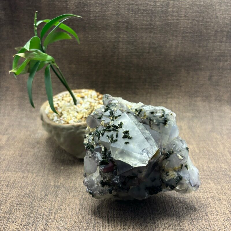 四川绿帘石水晶矿物晶体晶簇厂家批发家居生活摆件收藏品观赏石