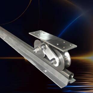 滑轮轨道平移门推拉门重型圆管实心地路轨不锈钢滑轨导轨加厚