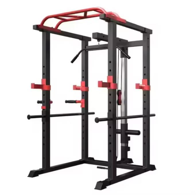 框式深蹲架卧推架龙门架多功能家用健身器材飞鸟综合训练器杠铃架