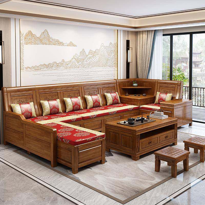 香樟木全实木沙发组合客厅家具家用中式仿古雕花转角贵妃储物沙发,纺织面料/辅料/配套,纺织机械配件,淘宝优惠券,粉丝福利购,淘宝优惠卷