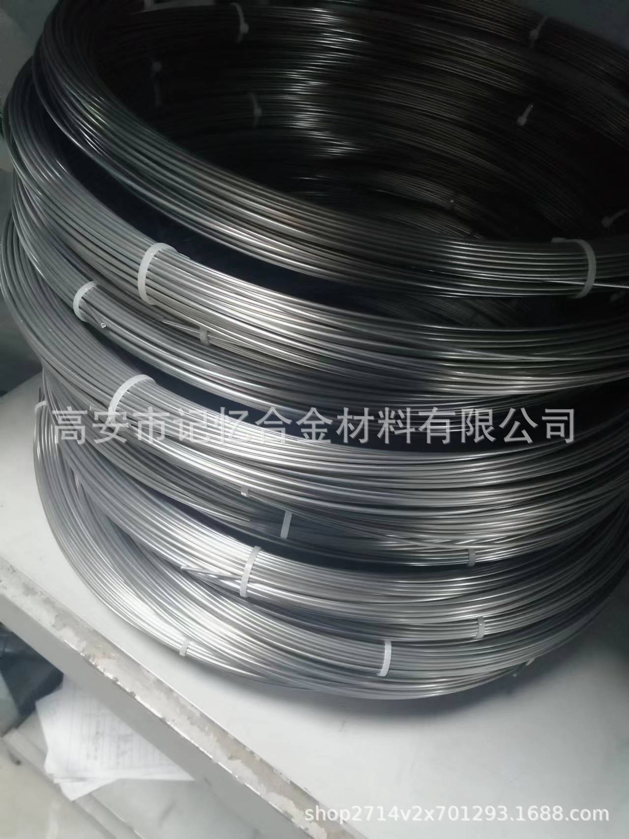 厂家批发黑色钛镍合金丝银色记忆金属钢丝彩色镍钛线圆线扁线