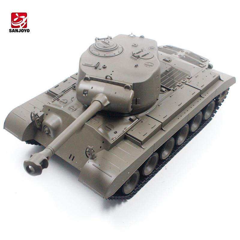 遥控坦克SJY-3838潘兴M26重型遥控坦克金属履带式模型玩具