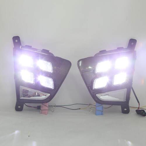 适用于17年现代IX25日行灯雾灯改装日间行车灯14-15-16IX25LED