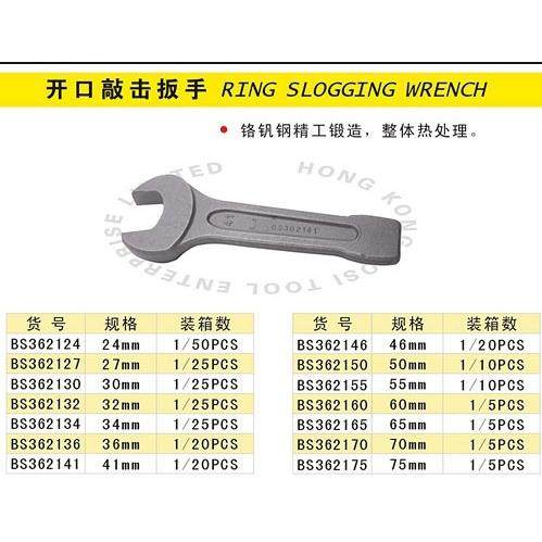 波斯梅花敲击扳手BS362046-BS362070开口扳手BS362146-BS362170