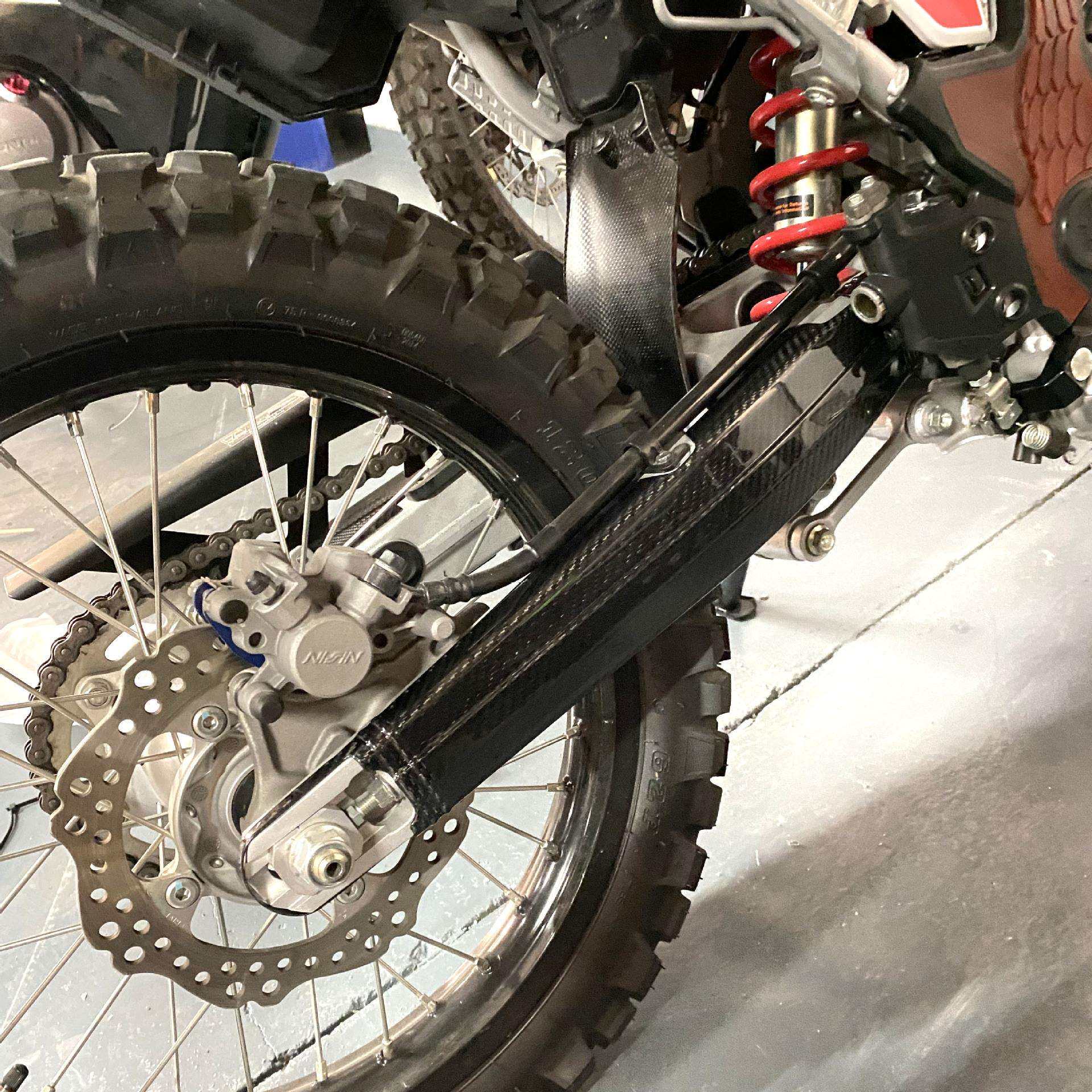 越野摩托改装配件适用CRF250L/300L RALLY碳纤维后平叉保护盖装饰