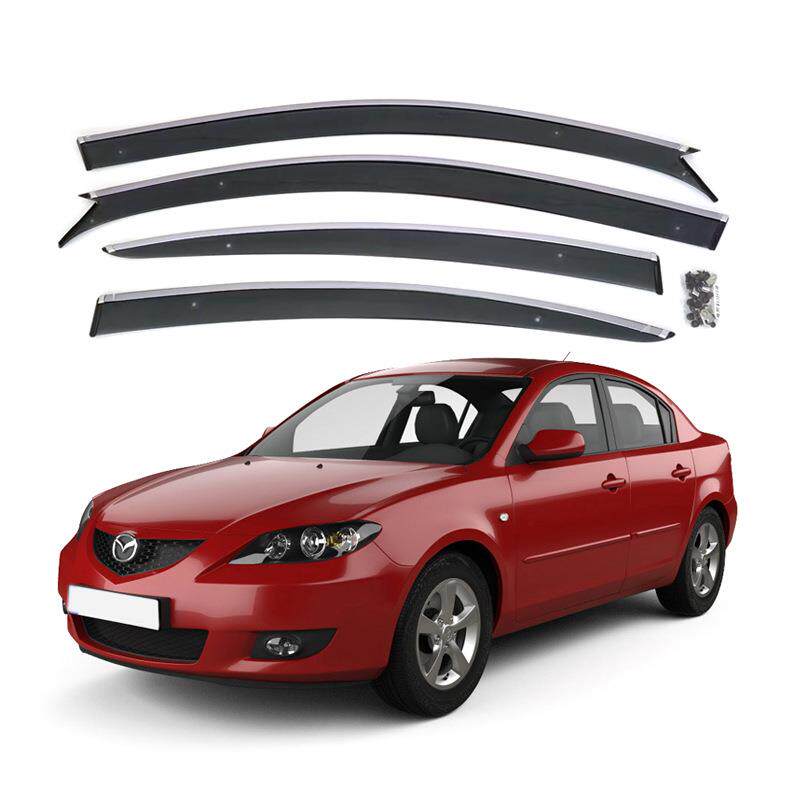 专用于2004-2013经典马自达3晴雨挡Mazda3三厢两厢车窗防雨眉 4片