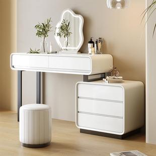 法式轻奢奶油风梳妆台一体斗柜小户型主卧少女卧室迷你网红化妆桌