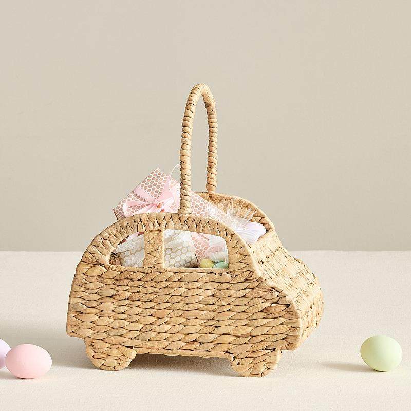 手工草编藤编鲜花艺篮子手提小花篮创意野餐篮儿童毛绒玩具篮,节庆用品/礼品,新娘配件,淘宝优惠券,粉丝福利购,淘宝优惠卷