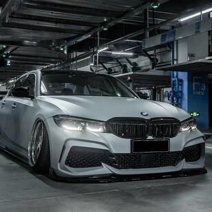 适用BMW3系318/320/325/g20/g28改装GS380前杠后唇侧裙尾翼大包围