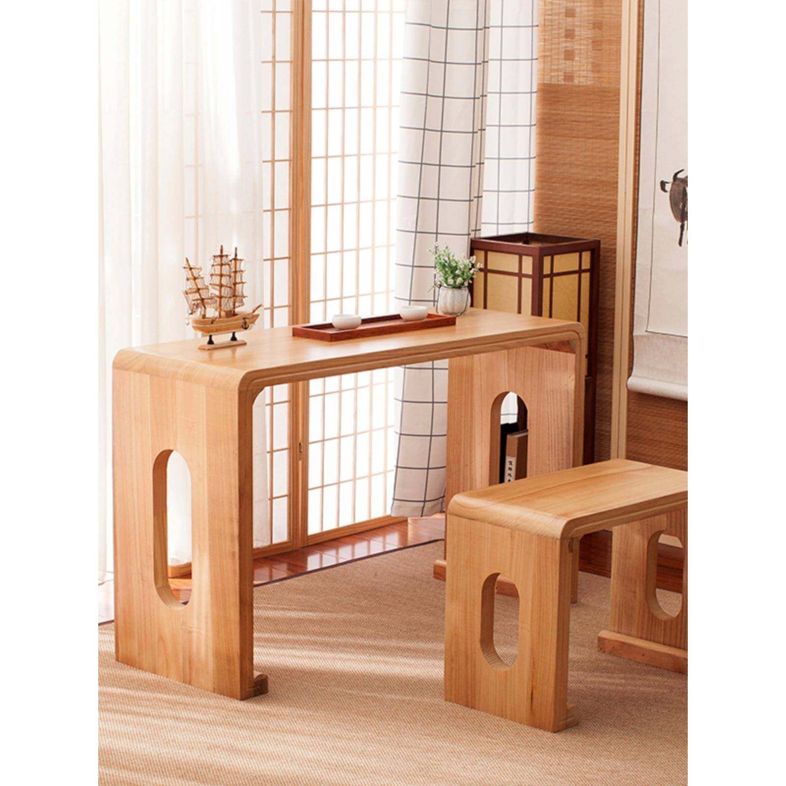 烧桐木仿古琴桌共鸣古琴桌凳实木琴桌琴凳国学古琴桌书法桌