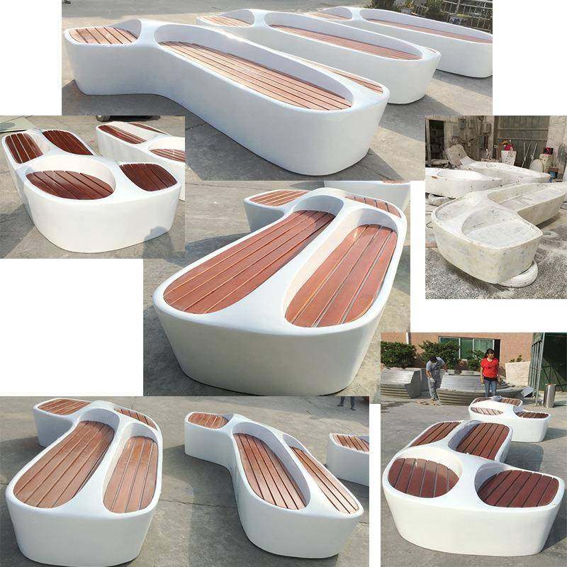 直销玻璃钢异形防腐木坐椅室内美陈公共休息区等候休闲椅,农用物资,其他肥料,淘宝优惠券,粉丝福利购,淘宝优惠卷