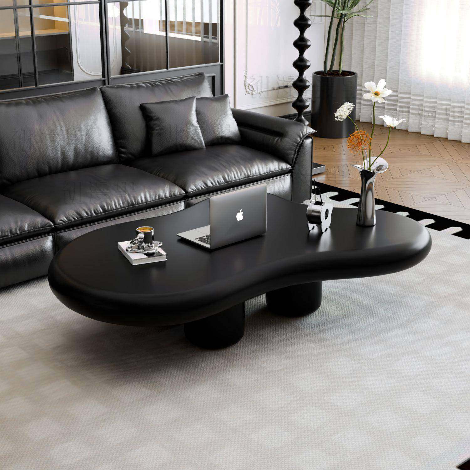 黑色四脚云朵茶几家用卧室轻奢异形桌子简约创意网红款茶桌,节庆用品/礼品,新娘配件,淘宝优惠券,粉丝福利购,淘宝优惠卷