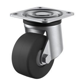 50MCE2寸导电活动轮用于芯片设备 HSG 安装 底座82×82不锈钢SUS