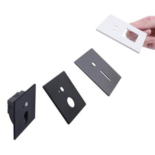 广束磁吸嵌入式走廊过道楼梯光感雷达人体感应地脚灯易换可调光