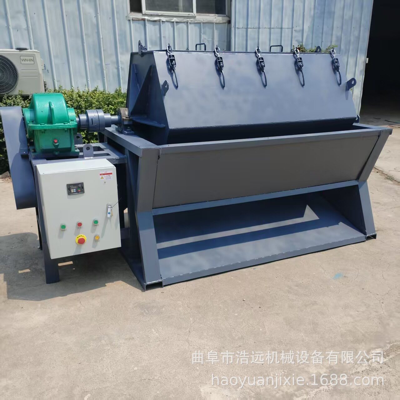 1000升六角滚筒研磨机冰块不锈钢抛冰机木制品去毛刺倒角抛光机