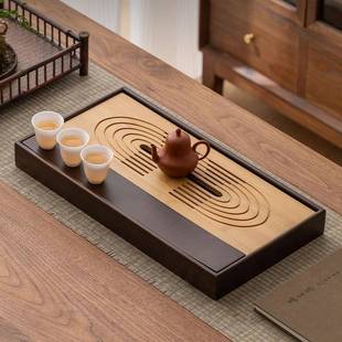 茶盘竹制干泡茶台高端办公室茶台家用储排水小型创意简易茶海茶具