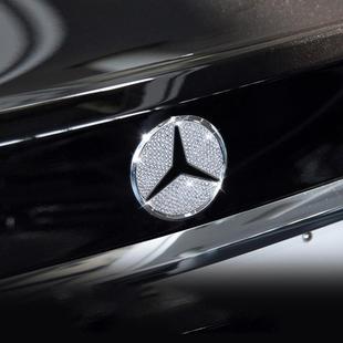 奔驰新C级新E级奔驰GLA外饰改装 饰贴镶钻 C200LGLC260后尾标装