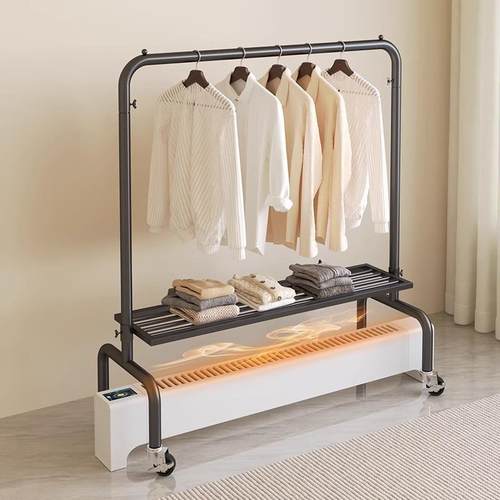 踢脚线取暖器烘衣架油汀烤衣架落地卧室贴脚线家用烘干一体晾衣架