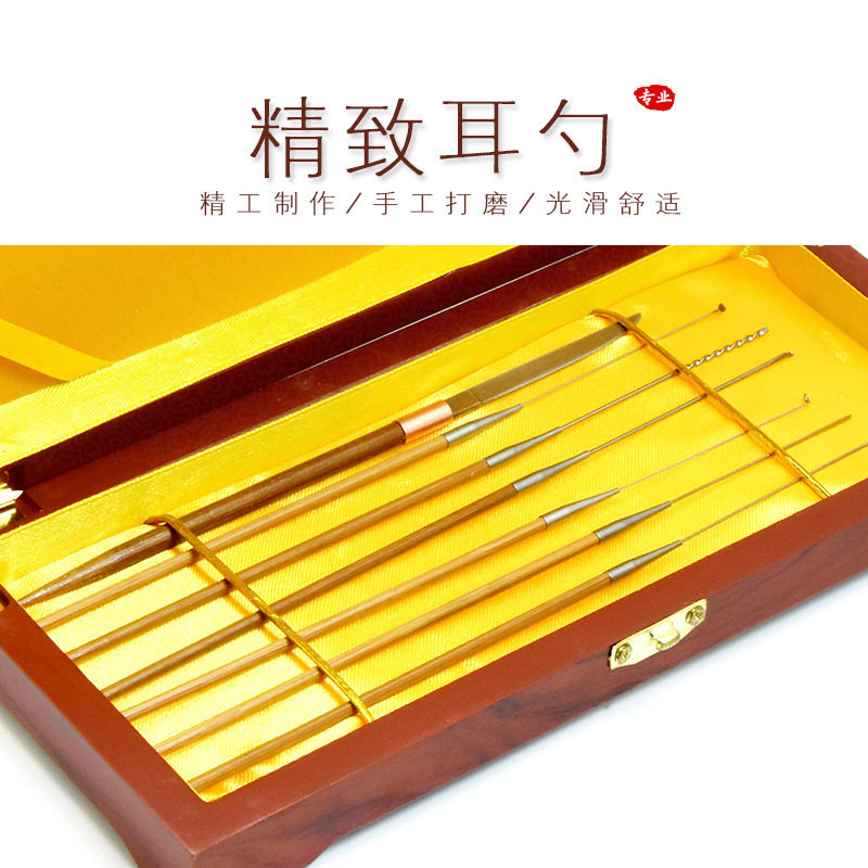 采耳工具套装专业挖耳勺打耳毛鹅毛耳起卷棉棒掏耳朵工具套装