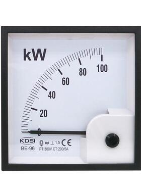 KDSI指针式功率表BE-96100kW200/5A380V轨道交通用表