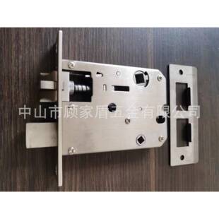 7054全钢双快锁体下把手110*24木门办公室门指纹锁适用替代锁