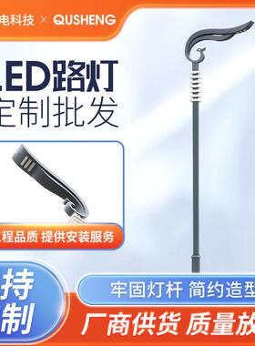 户外厂区路灯市政乡村路灯高杆路灯杆6米8米9米led防水路灯头