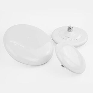 led飞碟灯单灯e27螺口家用节能超亮灯泡圆形白光暖白光源一件包邮