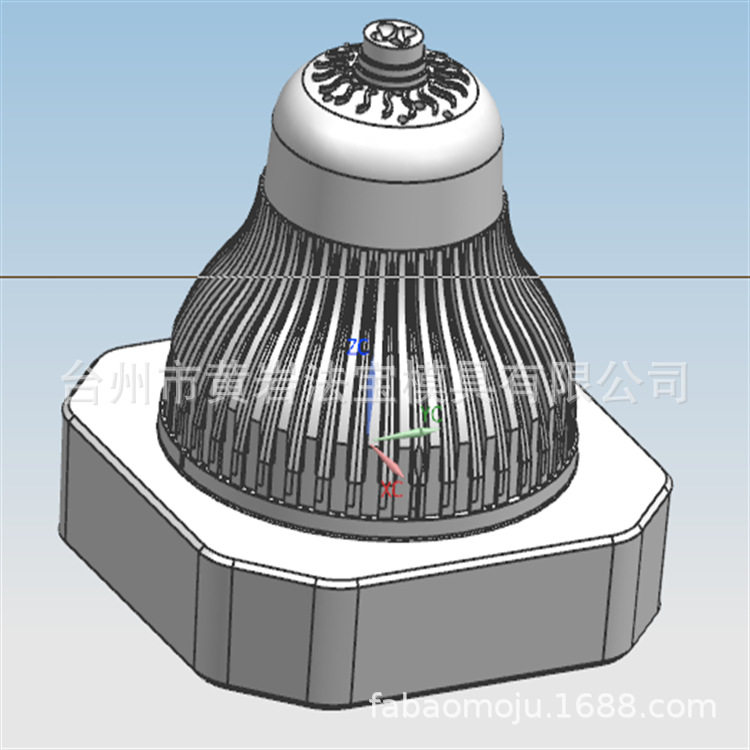 LED 球泡灯 配件 散热器5W/7/9/12W  灯壳模具 注塑模具 塑料模具