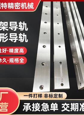 矩形导轨淬火标准预压L型导轨重载上锁式滚轮导轨40CR机床导轨