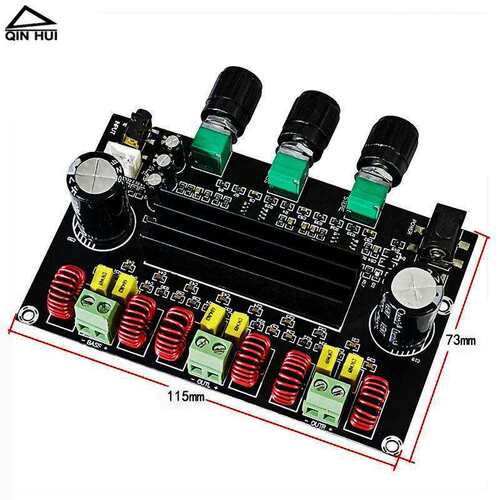 TPA3116D2HiFi级2.1声道数字功放板2*80W+100W大功率重低音音响箱