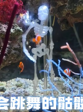 【会跳舞的骷髅人】鱼缸打氧神器