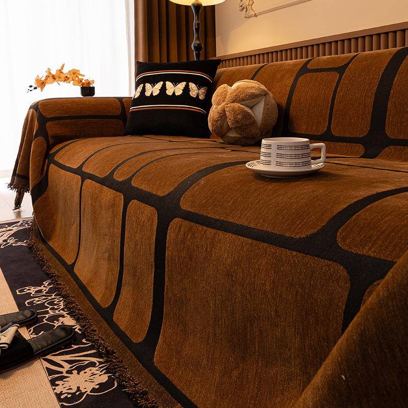 QL-25010225新款沙发毯巾四通用0耐脏沙发季一片式沙发垫子雪尼尔