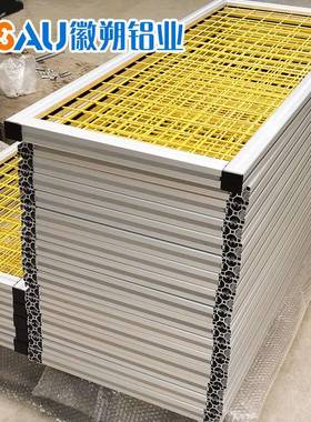 厂家定铝型材RLE制围栏仓库车型间隔断机械移动防护栏工业铝材围