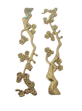 橱黄铜锻造梅花枝家具抽屉柜门衣柜柜鞋IUK柜书柜拉手把手