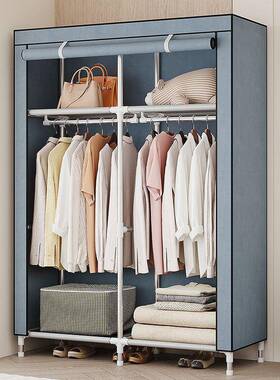 简易布衣家用卧SVP柜室简组易衣柜出租房结实耐用橱装衣落地挂衣