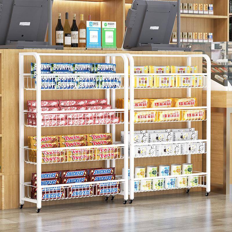 零摆食超市货架药店多层可移动轮饮料槟榔多展示架置层物架口香带