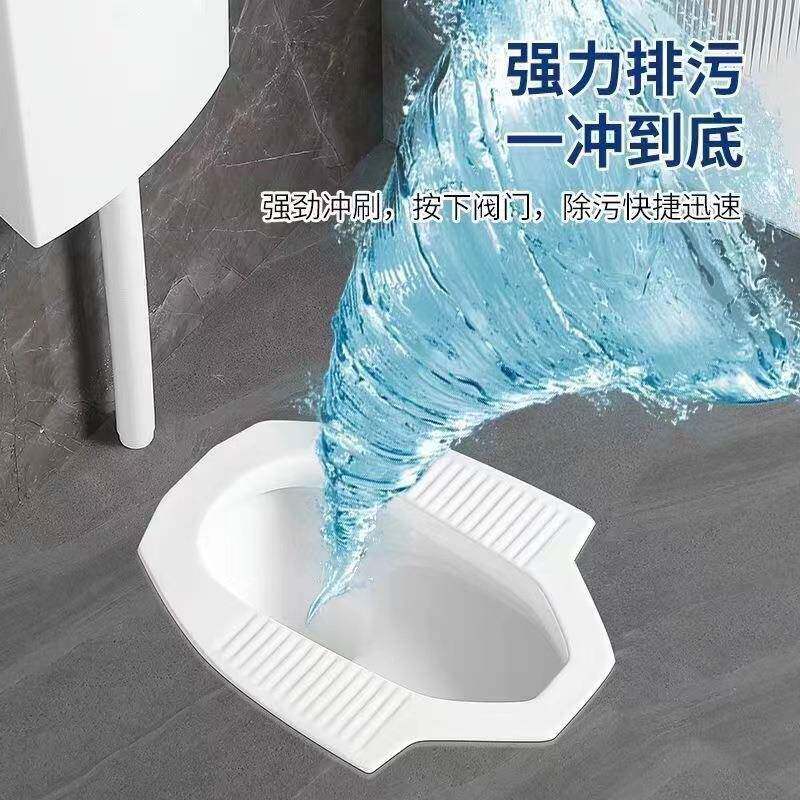 ΤCΤО蹲便便器CWО948RB带存水弯挡板陶瓷蹲坑池防臭蹲厕大便器