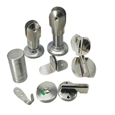 锁链公GPE共厕所卫生间隔断金不锈钢五配件套装不锈钢铰合页指示