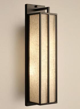 新布中式壁灯厅电视墙灯卧室床头艺灯简约现代75303复客古过道壁