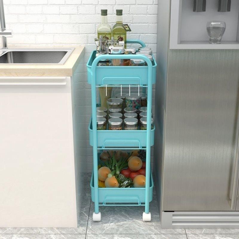 小车置物架落地厨房零浴卧室移UOU动食卫生间多层室床头收纳储推