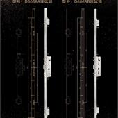 锁体D6068A静音连体全不钢双活双锈快电D6068A连指密码 子大门锁纹