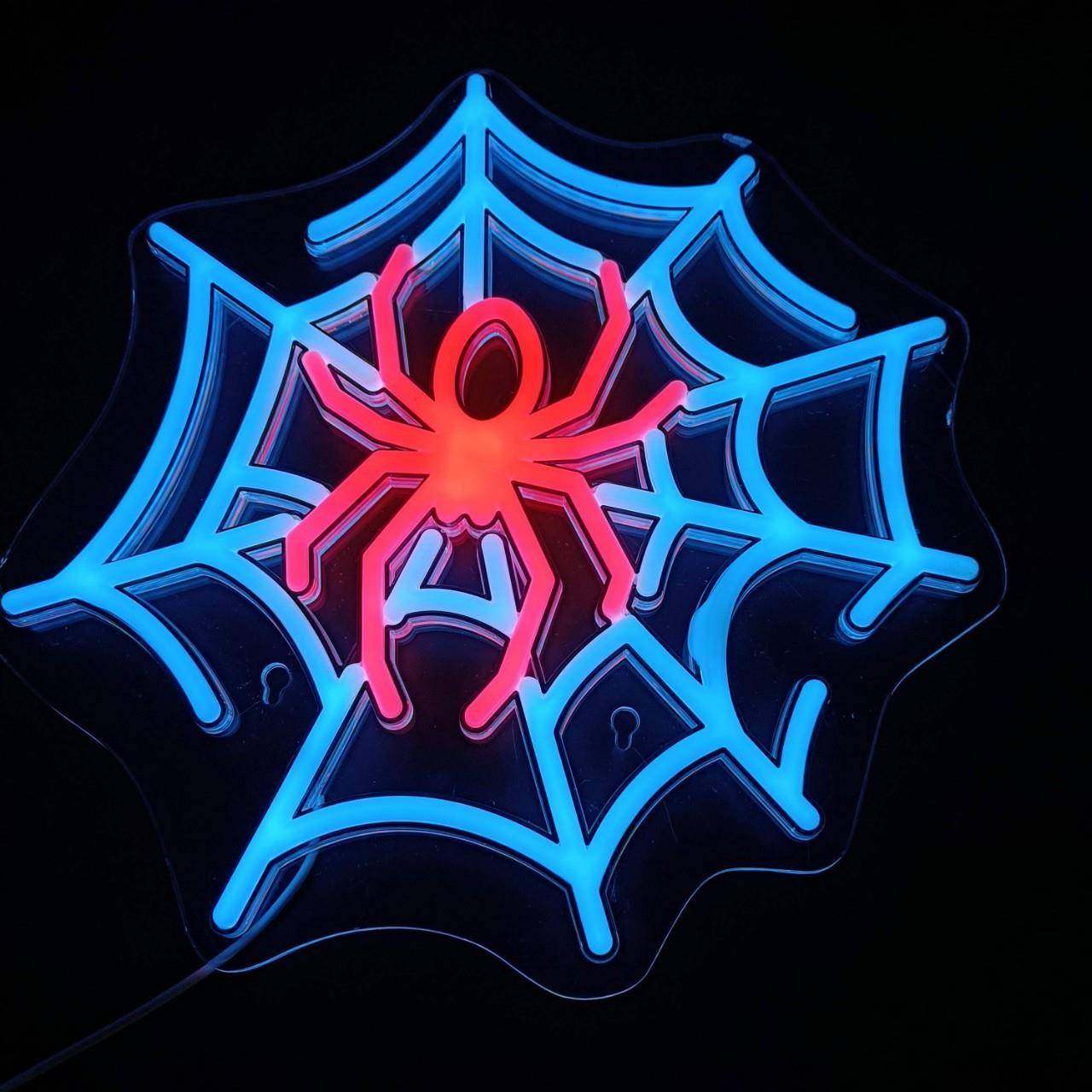 蜘蛛霓虹灯灯带发光创意装饰彩灯氛围灯usb低压造型灯led灯串