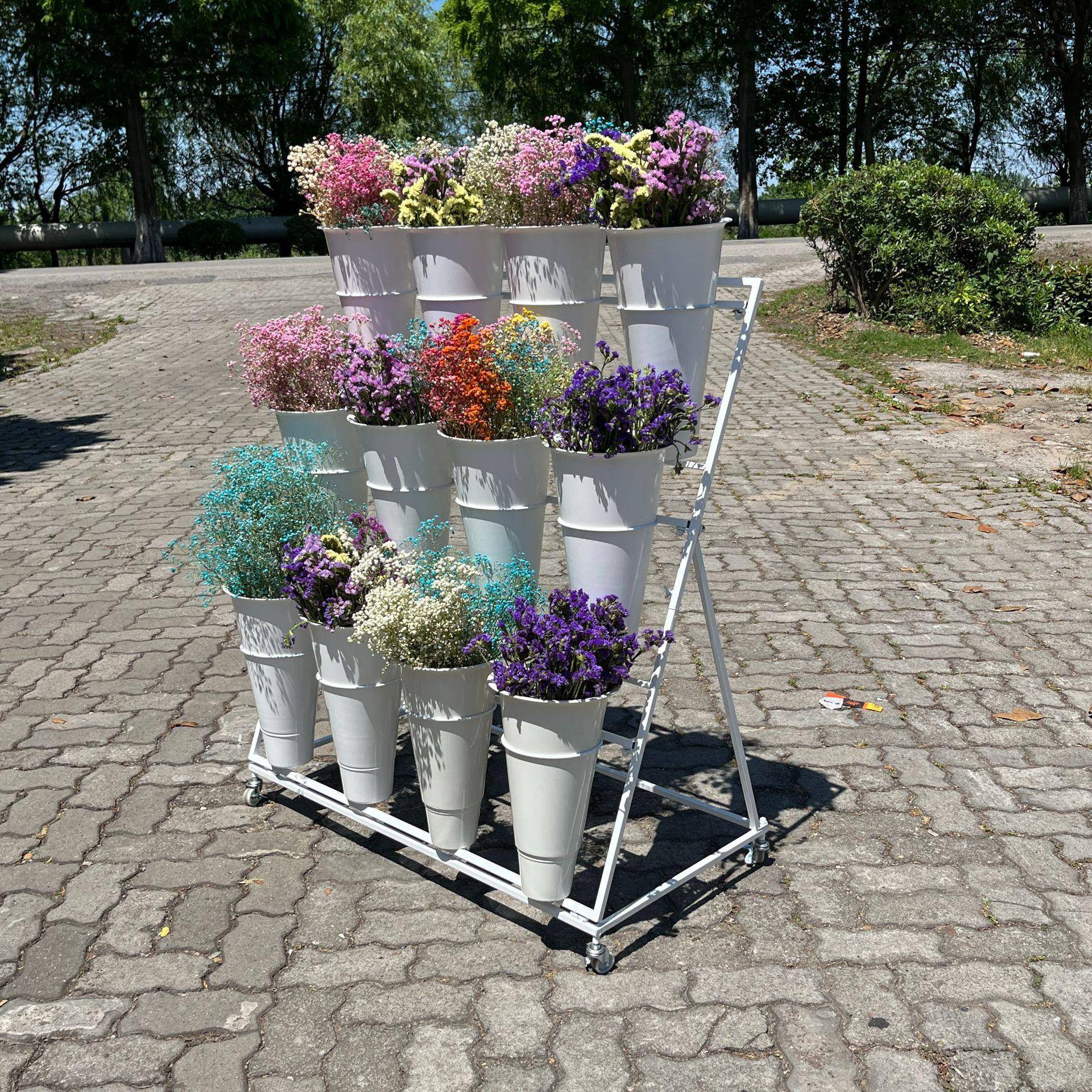 鲜花落地花架婚庆用品桶花架花桶架大号鲜花架花店