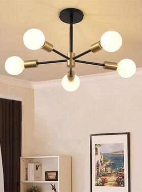 客厅吊灯卧室餐厅现代简约家用大气led5头书房楼梯北欧魔豆分子灯