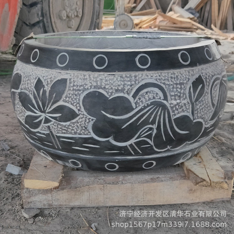 石墩子底座仿古柱墩石柱顶柱基石木柱石鼓底座柱础石筑基石包柱石