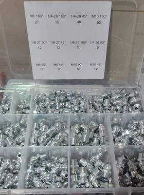 热销油嘴套装110pcs/45pcs/260pcs型号齐全黄油嘴