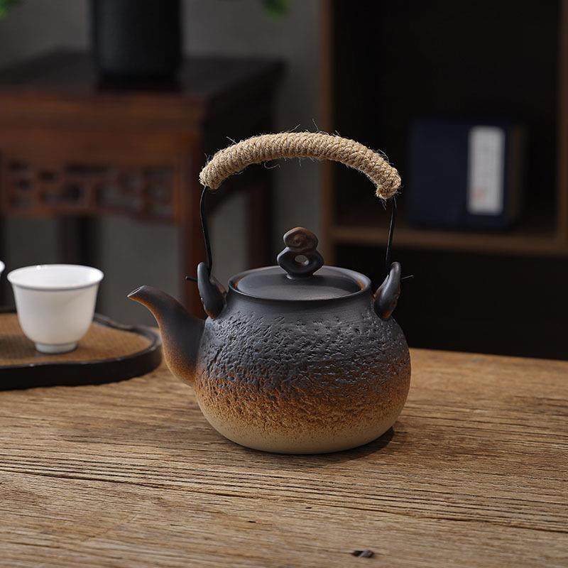 新品日式煮茶壶提梁烧水壶耐高温窑变茶壶电陶炉明火户外家用陶壶,纺织面料/辅料/配套,纺织机械配件,淘宝优惠券,粉丝福利购,淘宝优惠卷